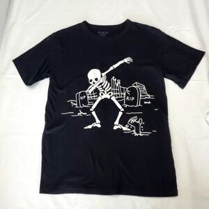 The Childrens Place Halloween Graphic T-Shirt - Size XL-14 👻‎ Dabbin' Skeleton